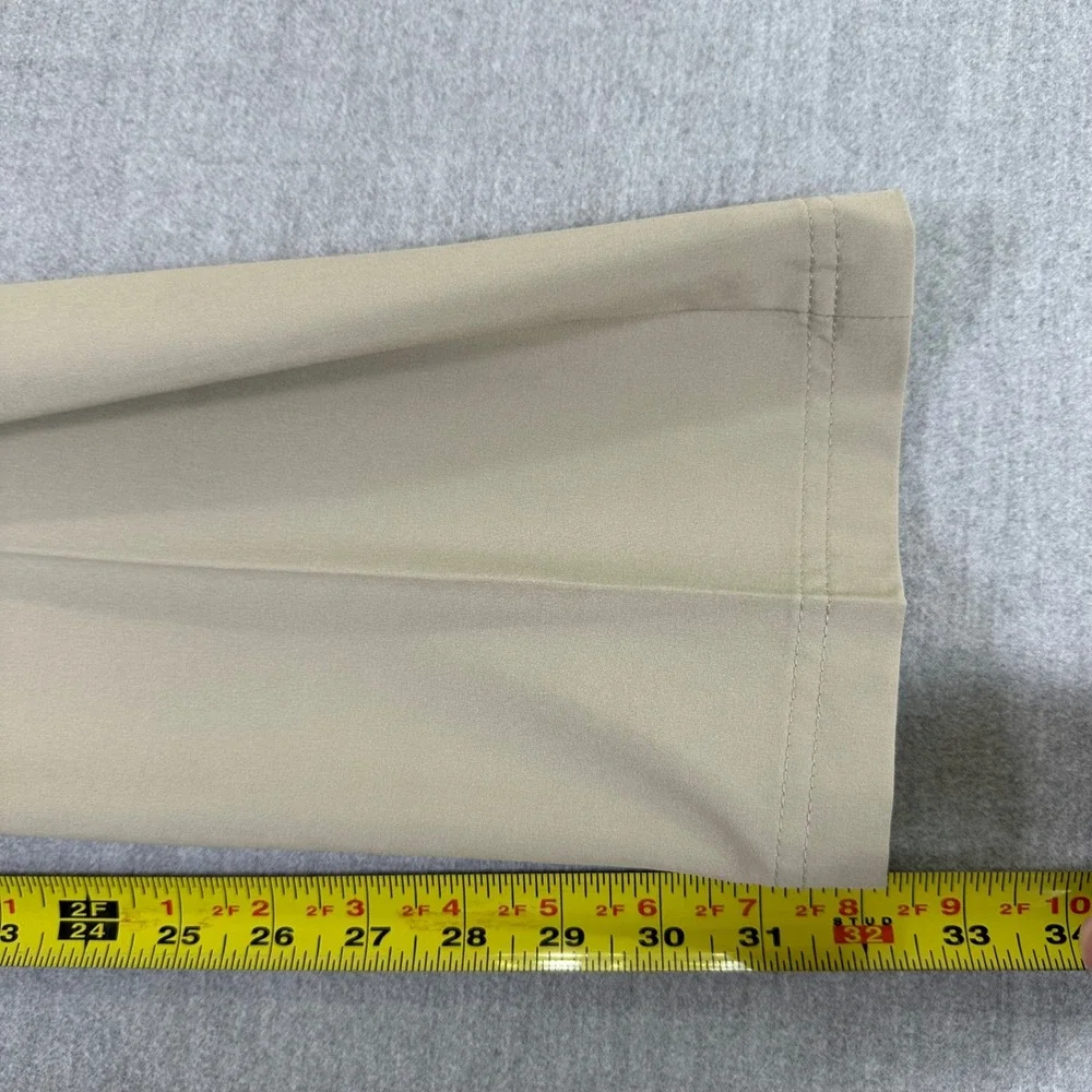 IZOD GOLF Pants Men's 30x32 Khaki Flat Front Chino Pants Performance Stretch‎